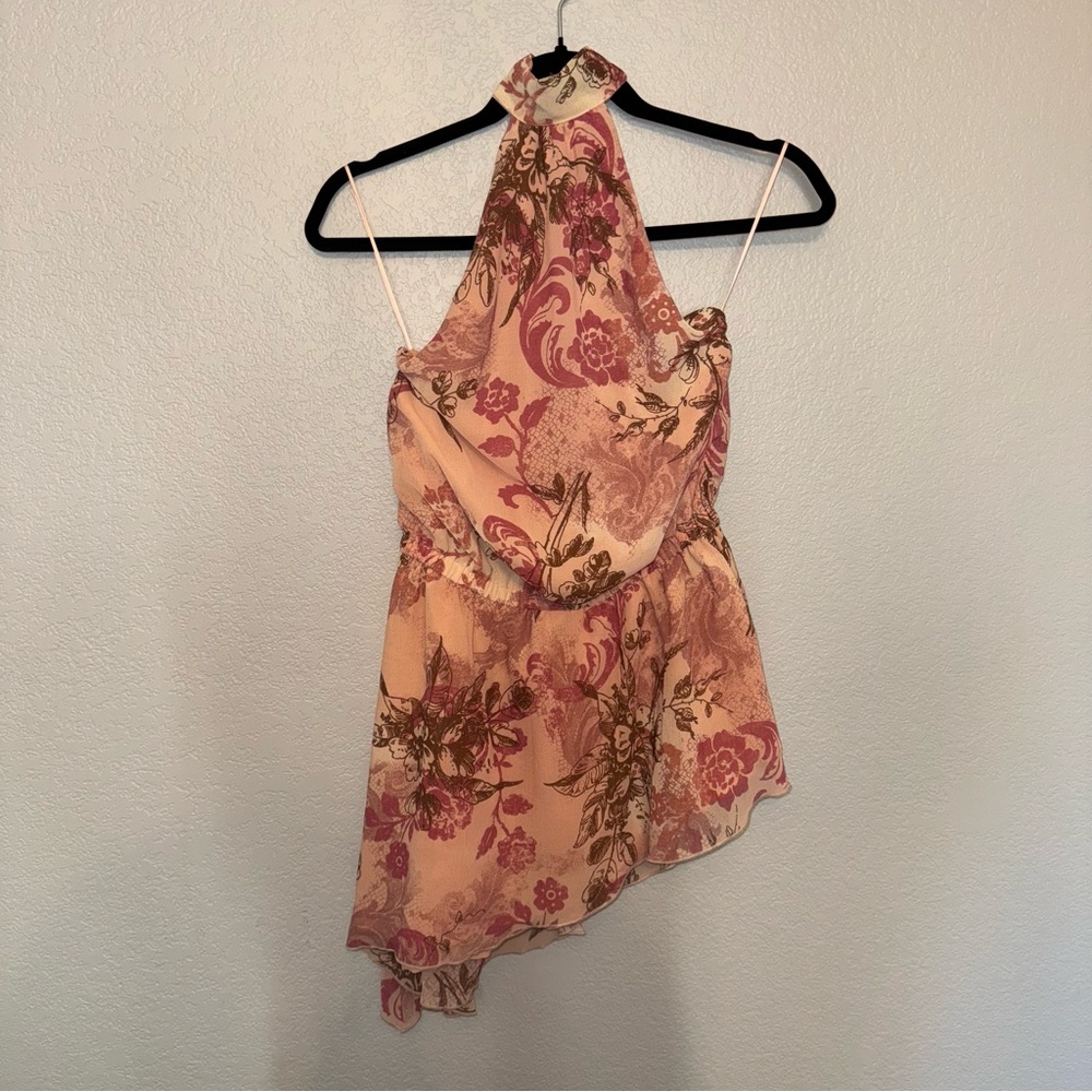 BNWT Urban Outfitters Ecote Blush Asymmetrical Dress Size XS